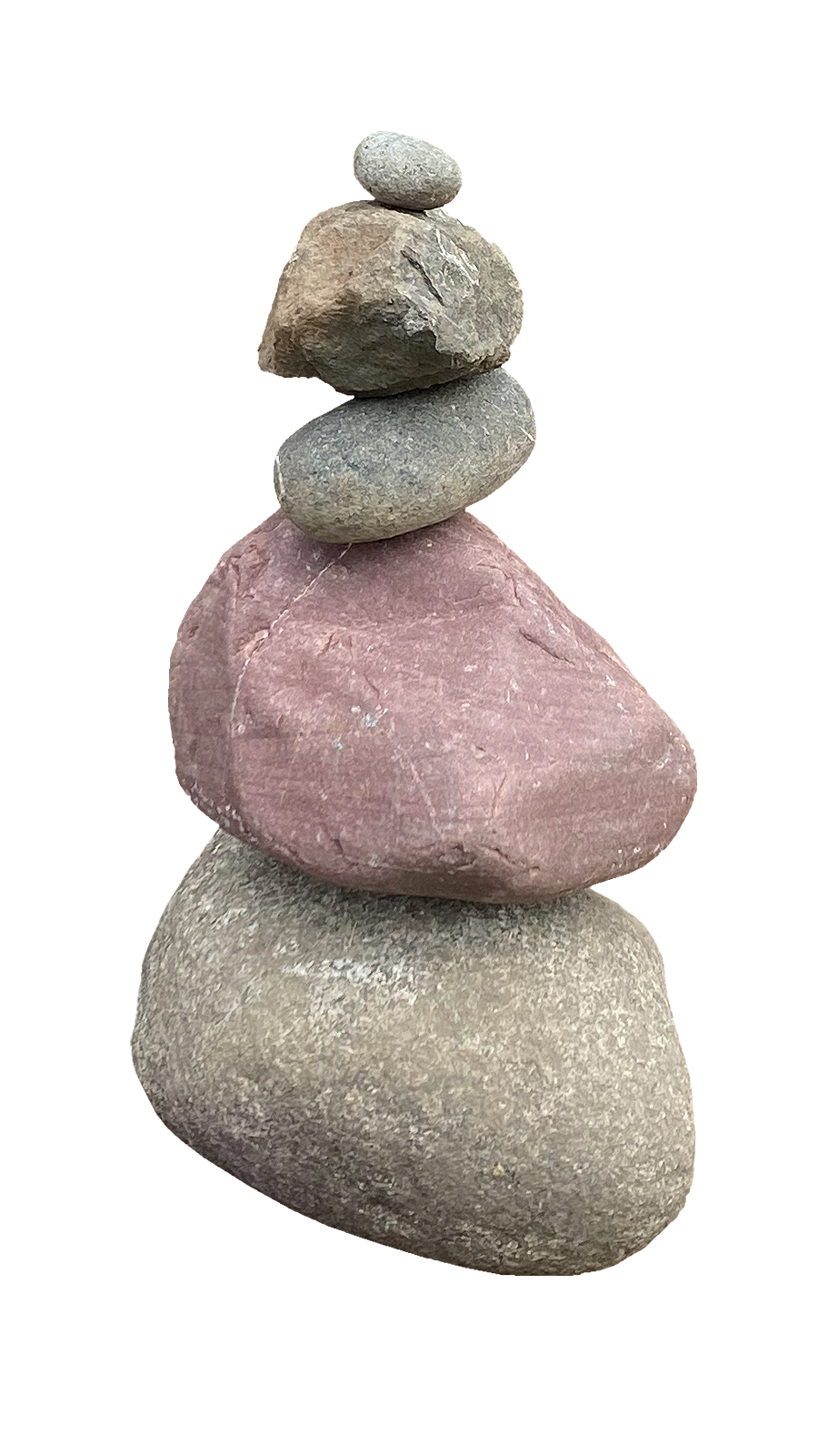 a stack of five rocks